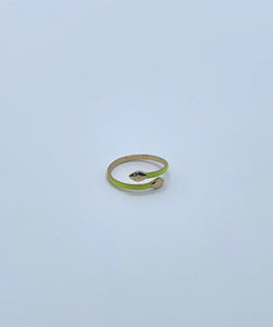 Green Snake Ring