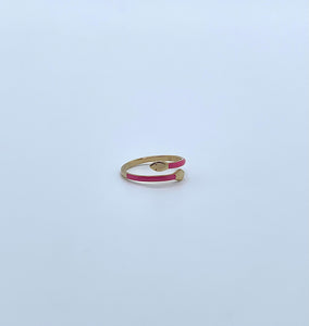 Pink Snake Ring